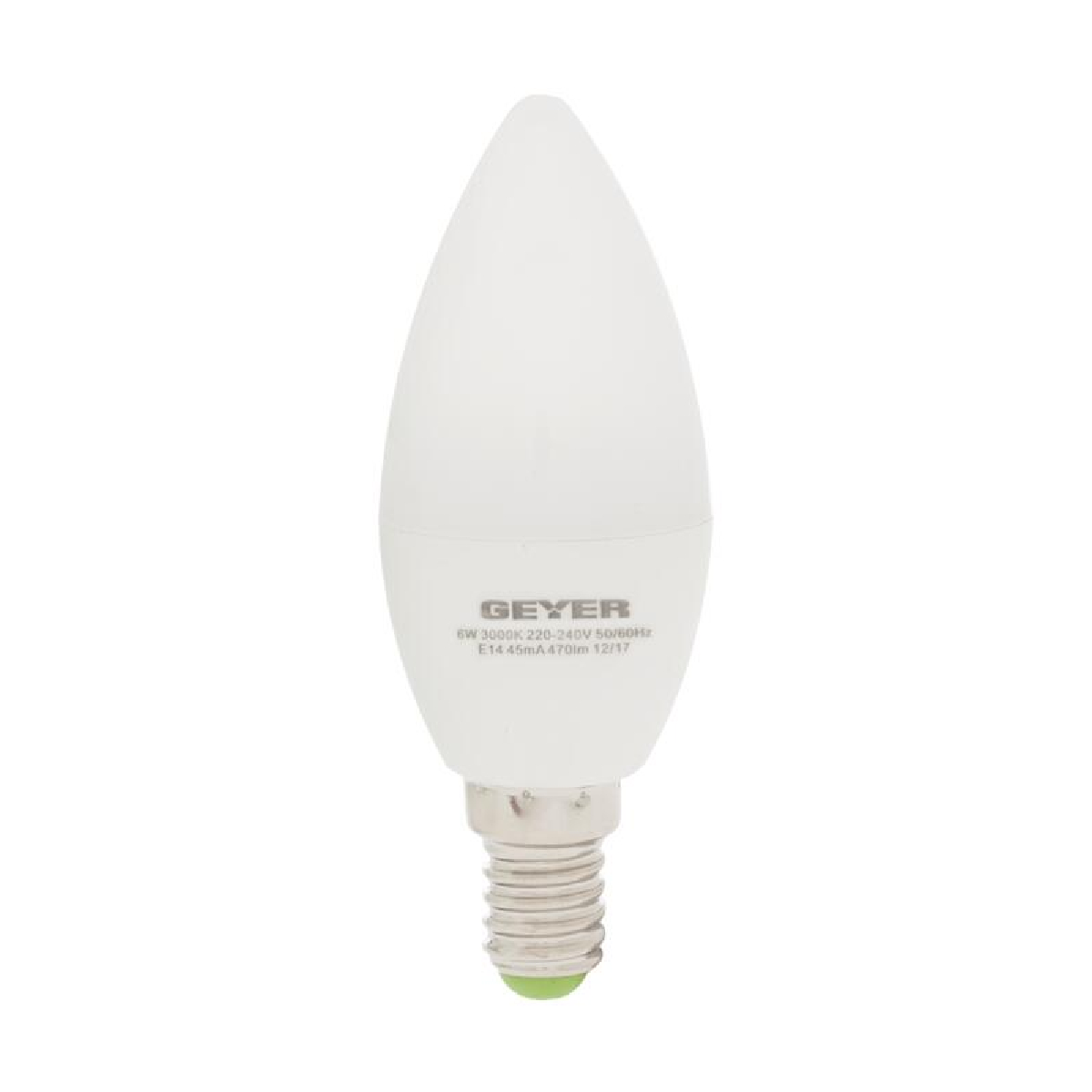 04-4525 GEYER Λάμπα led κεράκι C35 E14 4.5W λευκό 470LM LCCE145E - Image 1