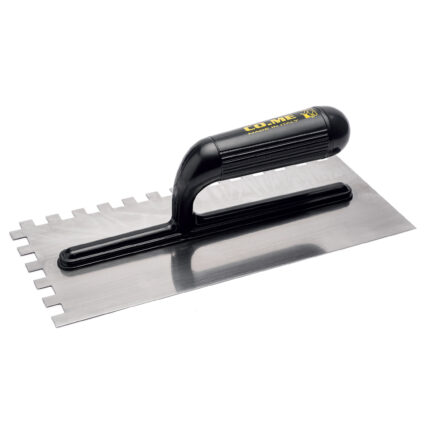 COME Σπάτουλα κόλλας πλαστική λαβή 8Χ8 280x120x0,6mm 320PL-C