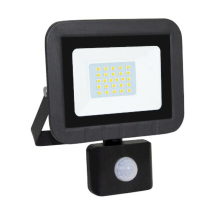 GEYER Προβολέας led μαύρος με ανιχνευτή κίνησης 20W 4000K LPRM20CS