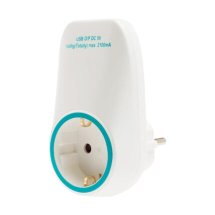 GEYER Αντάπτορας σούκο με 2 θύρες USB GES-156