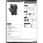 Γάντια μιας χρήσης nitrile μαύρα Dext 10/XL (κουτί των 100τεμ.) D3620 - Image 2