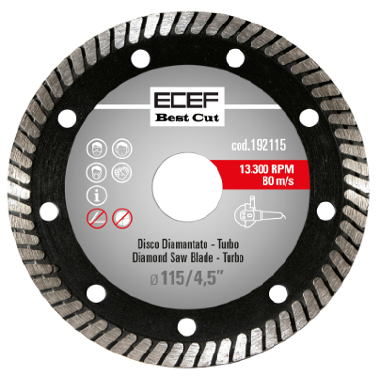 04-9918 Δίσκος διαμαντέ Turbo Pro 230mm 192230 - Image 1