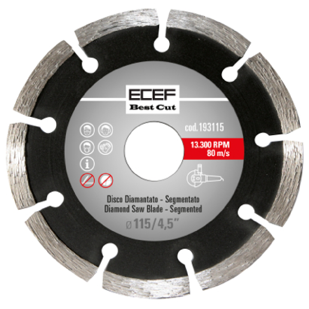 04-9919 Δίσκος διαμαντέ Laser Pro 115mm 193115 - Image 1