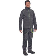 ΜΠΟΥΦΑΝ SOFTSHELL ΕΡΓΑΣΙΑΣ ΑΔΙΑΒΡΟΧΟ GREENDALE ΑΝΘΡΑΚΙ/ΛΑΙΜ 94%poly-6%elast, 320 g/m² 2XL - Image 2