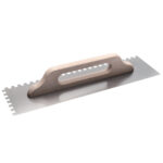 COME Σπάτουλα κόλλας ξύλινη λαβή 8Χ8 500x140x0.6mm 321-C