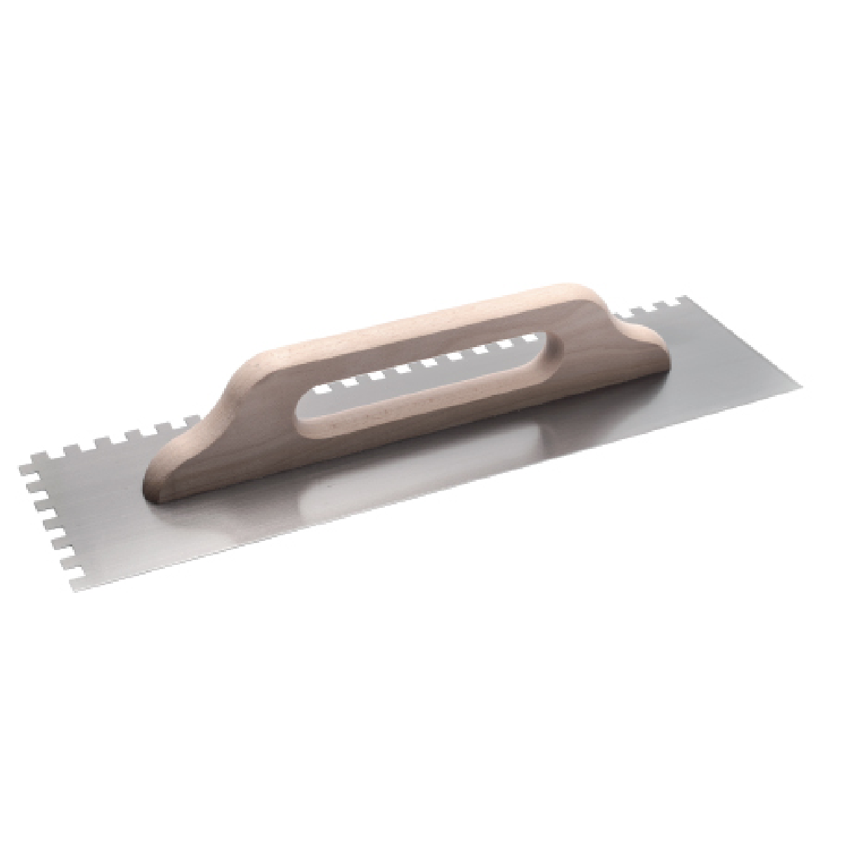 05-7425 COME Σπάτουλα κόλλας ξύλινη λαβή 6Χ6 500x140x0.6mm 321-N - Image 1