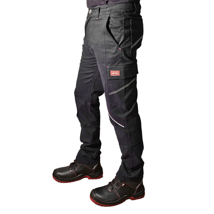 GTC Παντελόνι Εργασίας Theseus Stretch με ελαστίνη Μαύρο No.L - Image 2