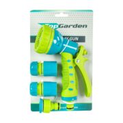 TOP GARDEN Πιστόλι νερού 7 θέσεων με soft grip σετ 4τεμ 1/2'' 380924 - Image 2