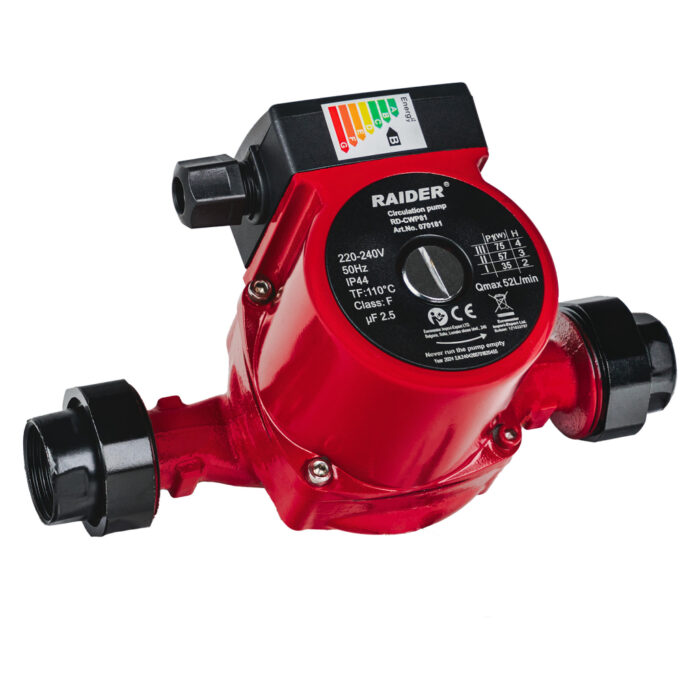 RAIDER Αντλία κυκλοφορίας 75W 52L/min 4m 110°C RD-CWP81 070181 - Image 2