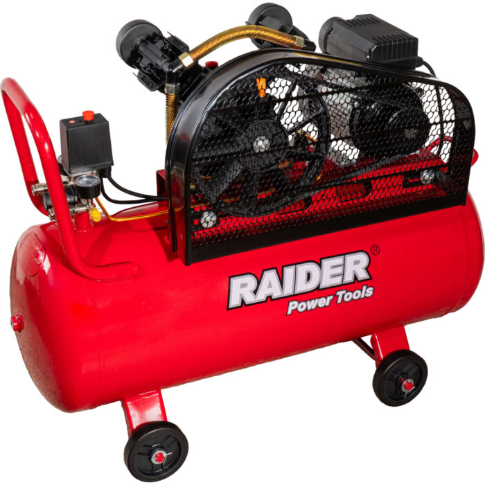 RAIDER Αεροσυμπιεστής 100L RD-AC17 1.5kW 120117 - Image 2