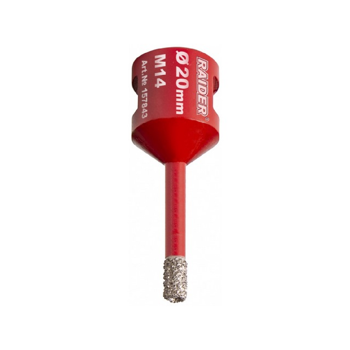 157843 RAIDER Ποτηροτρύπανο διαμαντέ M14 Φ20mm 157843 - Image 1
