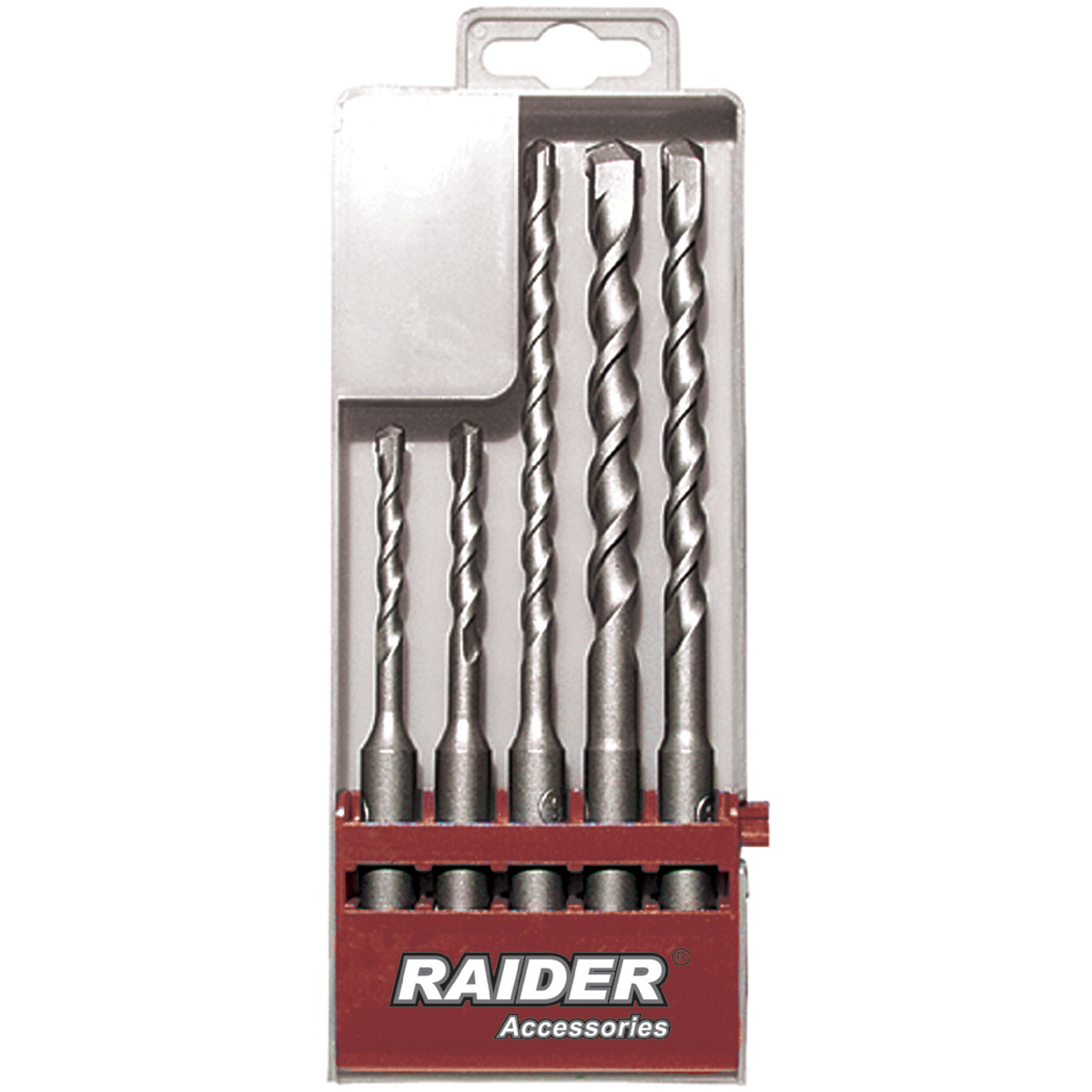 158101 RAIDER Τρυπάνι μπετού SDS-plus σετ 5τεμ 5-10ΜΜ 158101 - Image 1