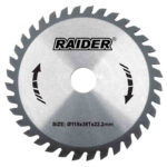 RAIDER Δίσκος κοπής ξύλου Φ25,4/Φ190/40Δόντια 163129