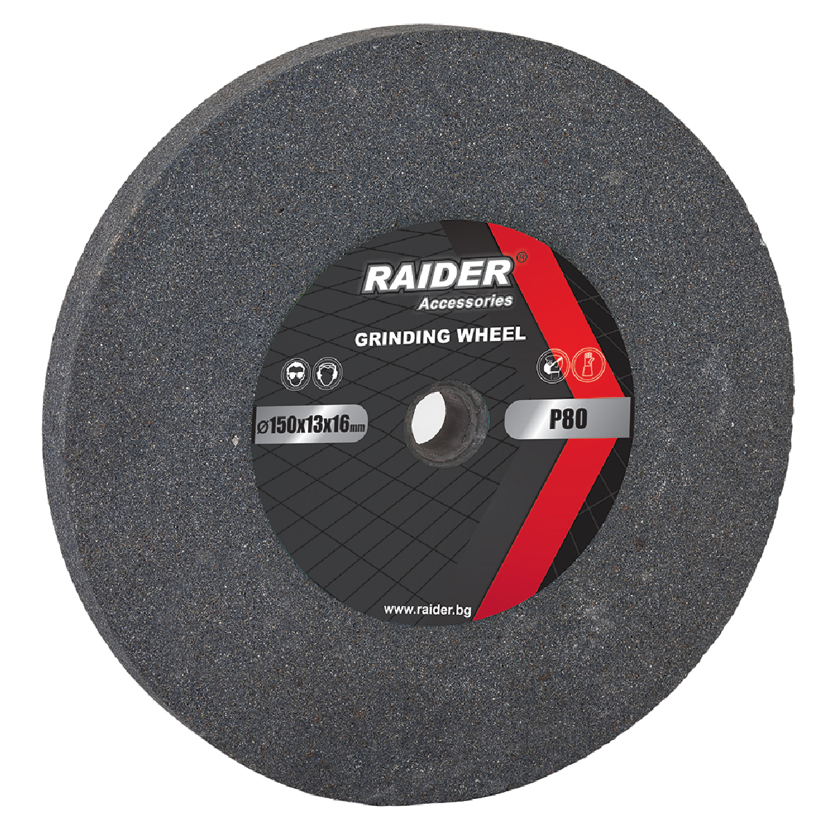 165123 RAIDER Πέτρα λείανσης γκρι χοντρή Φ200 Ρ60 165123 - Image 1