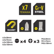 TOP MASTER Κατσαβίδια CR-V σετ 7τεμ 225104 - Image 2