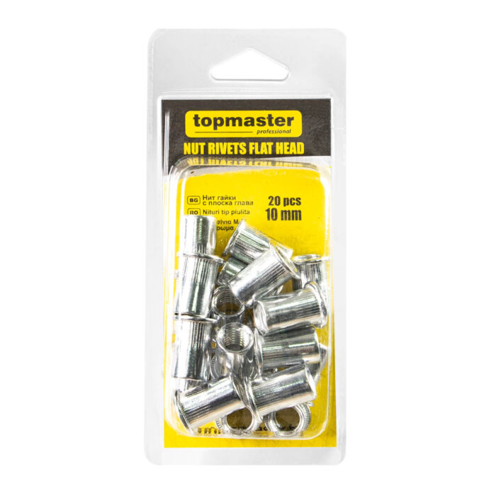 TOP MASTER Πριτσίνια με σπείρωμα 20τεμ 10*20mm 511159 - Image 2