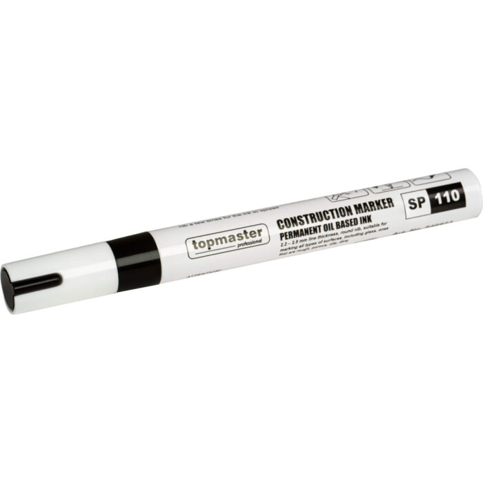 TOP MASTER Μαρκαδόρος ανεξίτηλος 2.8mm μαύρος & κίτρινος 549923 - Image 2