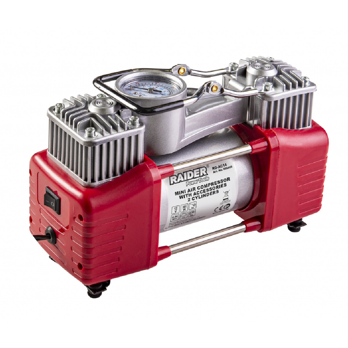 089409 RAIDER Κομπρεσέρ αέρος αυτοκινήτου RD-AC14 12V 089409 - Image 1
