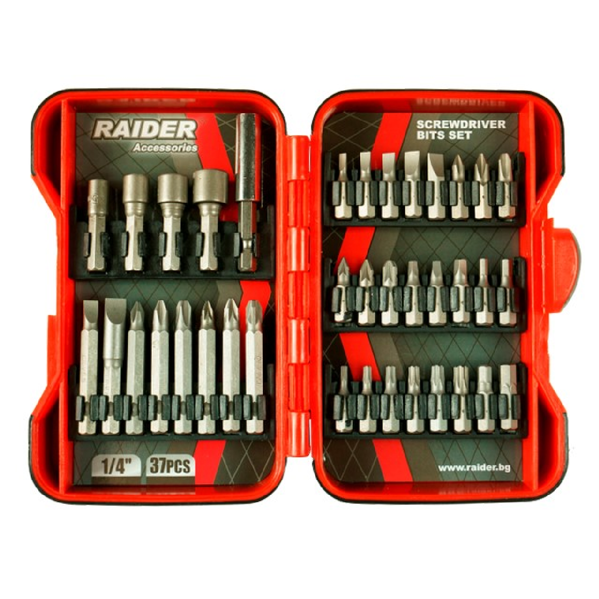 157793 RAIDER Μύτες 1/4'' σετ 37τεμ 157793 - Image 1