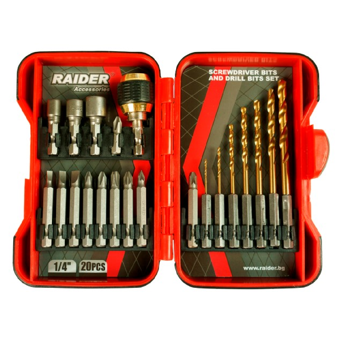 157797 RAIDER Μύτες 1/4'' σετ 20τεμ 157797 - Image 1