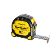 TOP MASTER Μετροταινία 8Μ*27ΜΜ με αυτόματη επαναφορά και μαγνήτη διπλής όψης 3η γενιά 260200