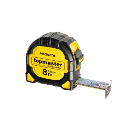TOP MASTER Μετροταινία 5Μ*27ΜΜ με αυτόματη επαναφορά και μαγνήτη διπλής όψης 3η γενιά 260201