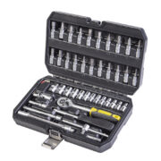 TOP MASTER Κασετίνα καρυδάκι CR-V 1/4" σετ 46τεμ 339203