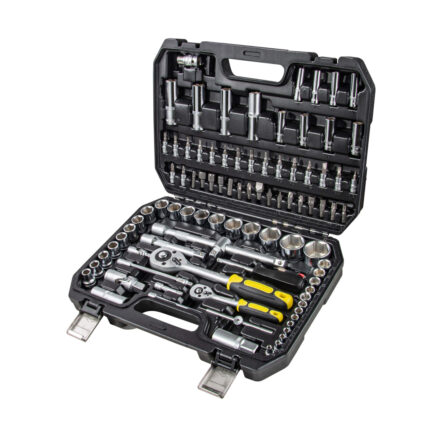 TOP MASTER Κασετίνα καρυδάκι 1/4'' & 1/2'' σετ 94τεμ 339205