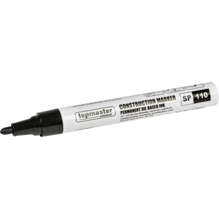 TOP MASTER Μαρκαδόρος ανεξίτηλος 2.8mm μαύρος & κίτρινος 549923