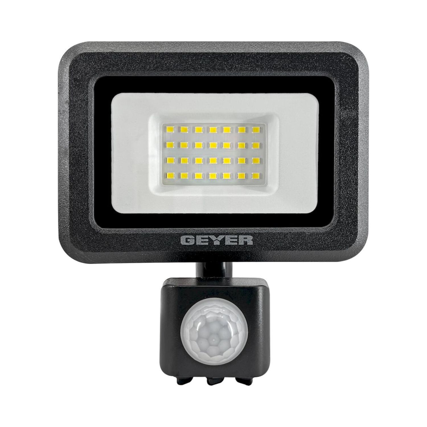 02-3978 GEYER Προβολέας led μαύρος με ανιχνευτή κίνησης 20W 4000K LPRM20CES - Image 1