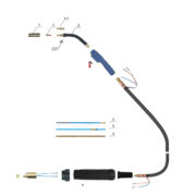 Ντίζα Teflon 3m*1,5mm*ø4,0mm για τσιμπίδα MIG 91080 - Image 2
