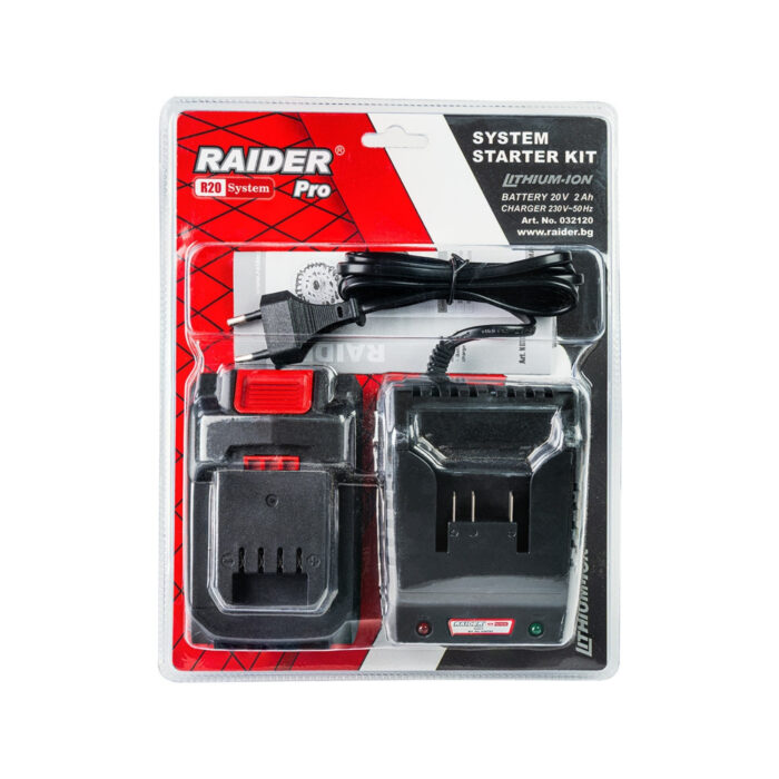 RAIDER R20 Φορτιστής & μπαταρία Li-ion 20V 2Ah/1h RDP-R20 032120 - Image 2