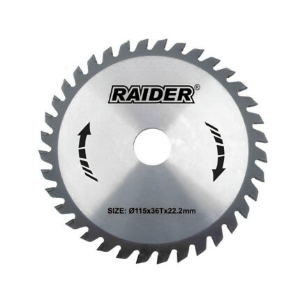 RAIDER Δίσκος κοπής ξύλου με δαχτυλίδι Φ125/40Δόντια 163131-1