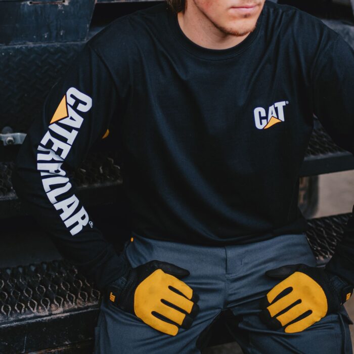 CAT Μπλουζάκι μακρυμάνικο trademark tee μαύρο L 1510034-016 - Image 2