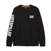 CAT Μπλουζάκι μακρυμάνικο trademark tee μαύρο L 1510034-016