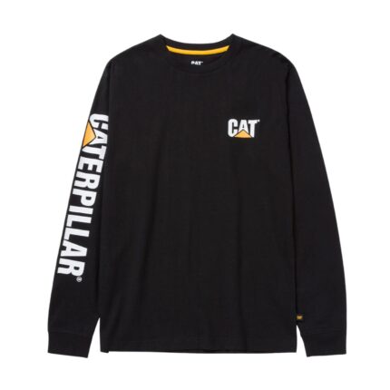 CAT Μπλουζάκι μακρυμάνικο trademark tee μαύρο L 1510034-016