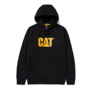 CAT Μπλούζα φούτερ με κουκούλα trademark μαύρη 2XL W10646-016