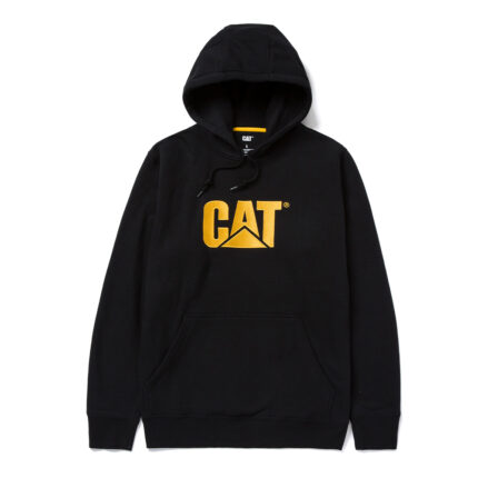 CAT Μπλούζα φούτερ με κουκούλα trademark μαύρη 2XL W10646-016