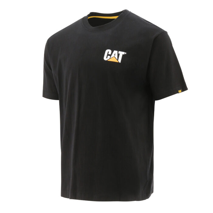 CAT Μπλουζάκι κοντομάνικο μαύρο trademark tee L W05324-016 - Image 2