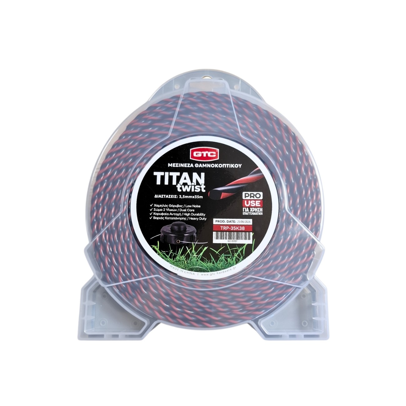 GTC Μεσινέζα στριφτή Titan 3,5mmx35m